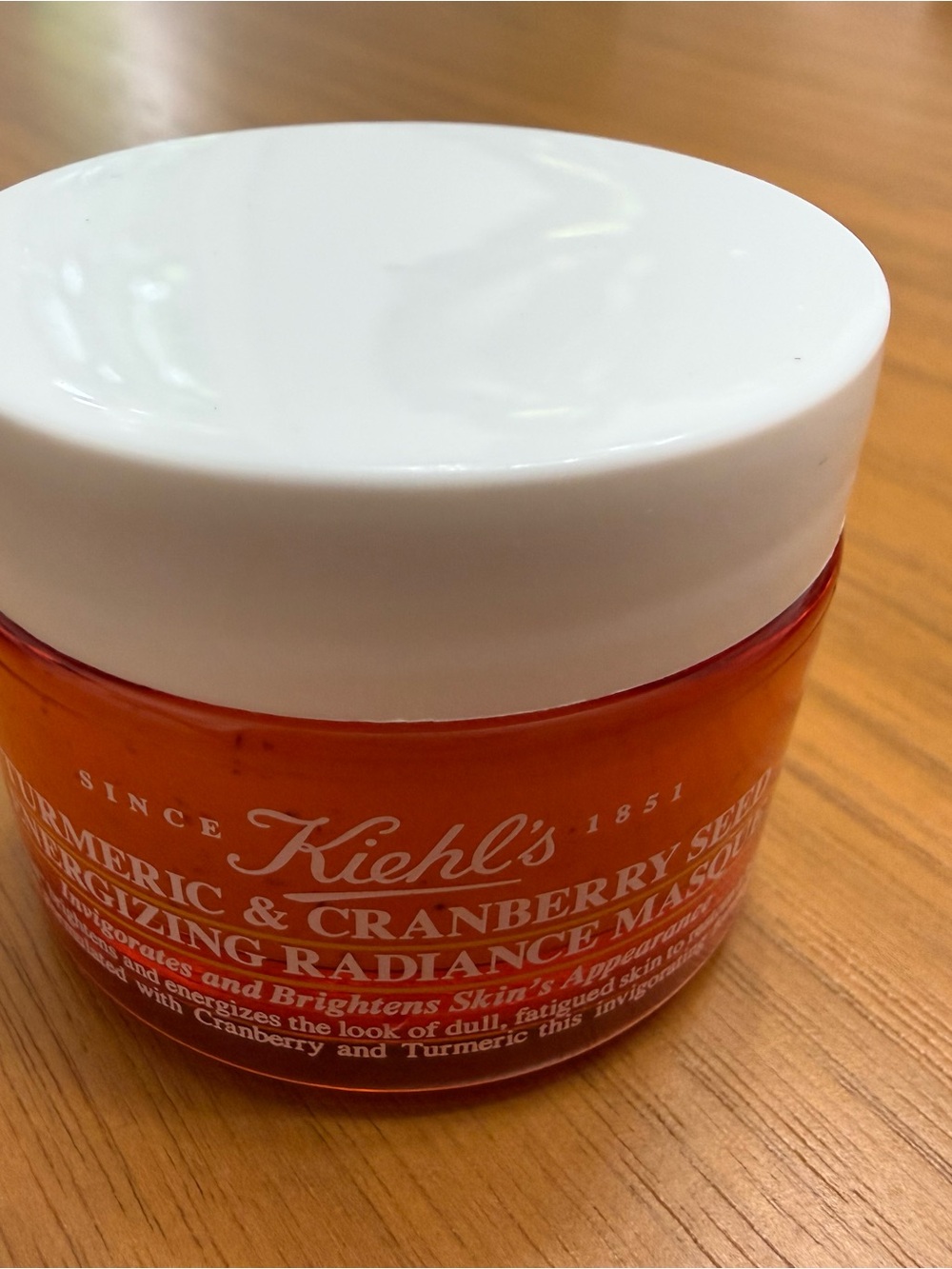 Kiehl's Orange Jar Skincare Mask with White Lid